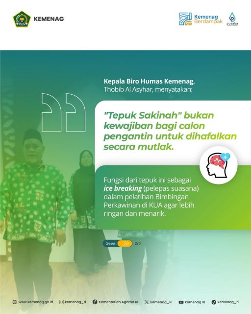 tepuk sakinah apakah wajib